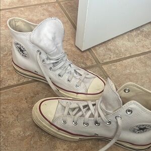 White High-Top Sneakers